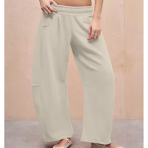 Pantalones Anchos para Mujer al por Mayor, Pantalones Deportivos a Rayas, Corte Holgado, Estilo Urbano, Personalización con Logotipo Bordado, OEM - Product Image 3