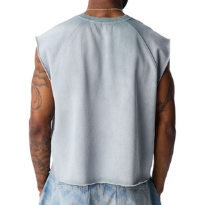 Camiseta Deportiva Corta para Hombre, Corte Holgado, Estilo Vintage, Sin Mangas, Jersey Sin Costuras, Secado Rápido y Transpirable - Product Image 5