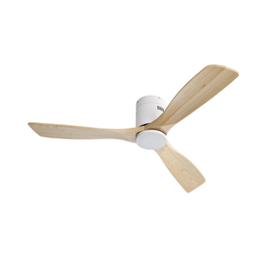 Ventilatore da Soffitto Reversibile da 52 Pollici con Motore DC, 3 Pale in Legno Massello e Telecomando, Design in Legno Senza Luce - Product Image 2