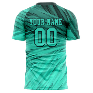 เสื้อยืดทีมกีฬาออกแบบเองสำหรับผู้ชาย เสื้อเจอร์ซีย์ซับลิเมชั่นพร้อมโลโก้ แขนสั้น ระบายอากาศ แห้งเร็ว ทรงปกติ เสื้อแบบยูนิฟอร์ม - Product Image 4