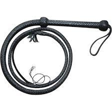 Látigo de Cuero Genuino Tejido Estilo Indiana Jones de 4 Pies para Caza, Equitación y Deportes al Aire Libre, Negro, Personalizado - Product Image 2