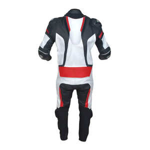 Combinaison de moto unisexe en cuir véritable coupe-vent de qualité supérieure, tenue de course très vendue pour la moto et les courses automobiles - Product Image 4