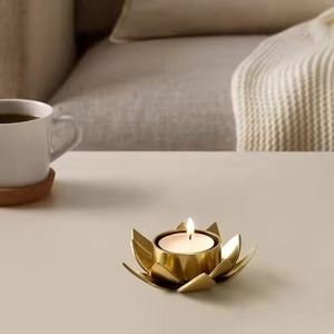 Modern Style Metal Tealight Candle Holder Diwali Decoration Candle <b>Stand</b> Festive Decor - Product Image 3