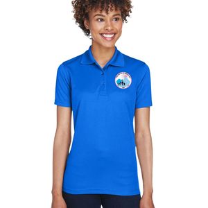 เสื้อโปโลปักลายแจ็คแอนด์จิลสำหรับสุภาพสตรี แขนสั้น ติดกระดุม ผ้าฝ้ายระบายอากาศ ชุดลำลอง ชุดทำงาน คอปกคลาสสิก - Product Image 1
