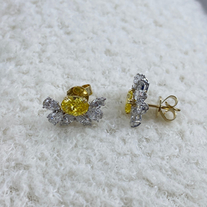 Exquisitos Pendientes de Diamantes Creados en Laboratorio, Oro Rosa de 10k, Joyería Fina, Minimalistas para Uso Diario, Piedras Preciosas Auténticas Certificadas por IGI - Product Image 4