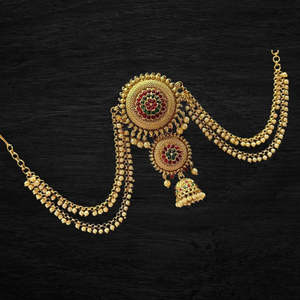Traditional Flower Crown with White Bead Maatil - Product Image 1