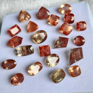 Aligemstones - Piedras Preciosas Naturales de Forma Mixta, Certificadas por IGI, de 6x8 a 10x12 mm, Piedra del Sol de Oregón, Color Rojo y Verde Schiller, para Joyería, 100% Naturales - Product Image 4