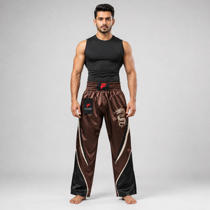Pantalon de kick-boxing professionnel avec coutures renforcées, confort léger et durabilité accrue pour les athlètes actifs - Product Image 1