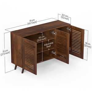 Meuble à chaussures autoportant Carlem à 3 portes, design gain de place - Product Image 4