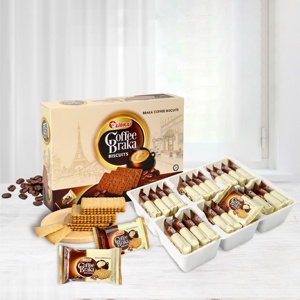 OEM ODM Biscuits au café et aux en-cas 360G Texture croustillante dorée - Product Image 1
