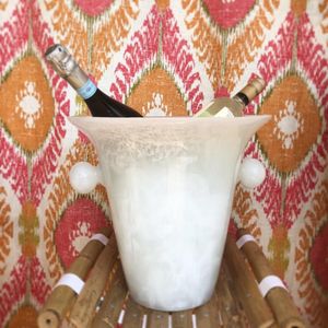 Seau à glace en résine robuste pour vin rouge et blanc, seau à glace en résine pour bouteille de champagne - Product Image 3