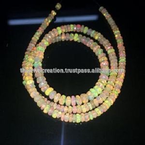 3มม. 4มม. 5มม. โอปอลเอทิโอเปียสีเหลืองธรรมชาติลูกปัดพลอยเจียระไนเป็นเส้นละเอียดมากตัวแทนจำหน่ายราคาขายส่งร้านค้าตอนนี้ - Product Image 1