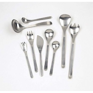 Ensemble de fourchettes couteau en acier, poignée unique, look moderne, couverts de haute qualité pour restaurant, mariage, maison hôtel - Product Image 4