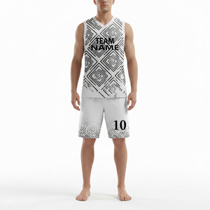 Ensemble d'uniformes de basketball personnalisés en polyester 100 % respirant et à séchage rapide, maillot et short avec couleurs et tailles personnalisées pour unisexe - Product Image 1