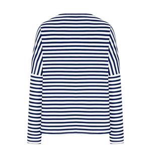 เสื้อยืดคอวีแขนยาวทรงหลวมไซส์ใหญ่สำหรับผู้หญิง ผ้าคอตตอนผสม ปรับแต่งได้ตามต้องการ รับทำโลโก้ ไหล่ตก เนื้อผ้านุ่ม - Product Image 2