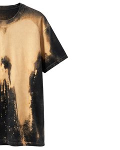 Manufacturer <b>Black</b> Beige <b>Tie</b> Dye T Shirt <b>Men</b> 100% Cotton Crew Neck Short Sleeve Vintage Wash Streetwear OEM Wholesale Tee - Product Image 2