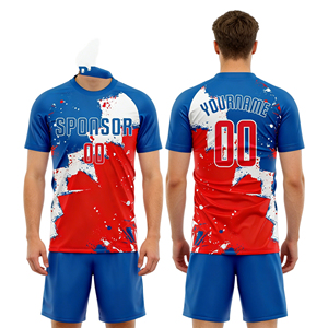 Custom Men's Soccer Training Kits 100% Polyester Full Sublimation Premium Breathable Quick Dry Football Uniforms with Logo Team - Product Image 2