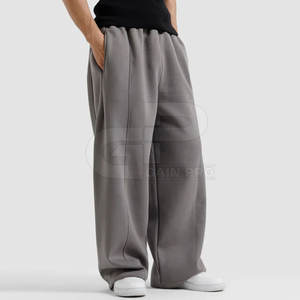 กางเกงขายาวทรงหลวมสำหรับผู้ชาย ผ้าเนื้อนุ่ม ดีไซน์สวมใส่สบาย เหมาะสำหรับการเดินทางแบบสบายๆ และกิจกรรมพักผ่อน - Product Image 3