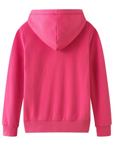Vêtements de mode, sweats à capuche personnalisés pour enfants, pull-over 100% coton molletonné, couleur jaune hiver, fermeture éclair, prix bas et service OEM - Product Image 4