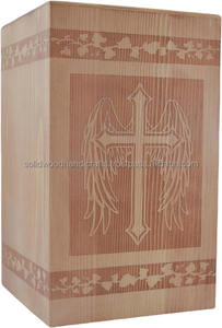 Urne funéraire en bois artisanale, très demandée, pour cendres d'adultes, urnes funéraires pour enterrement. - Product Image 4