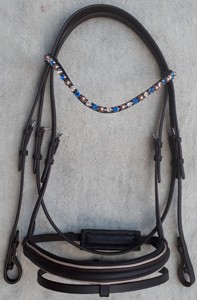 Bridon en cuir artisanal sur mesure pour cheval, équipement d'équitation et d'entraînement, meilleur prix de gros - Product Image 5
