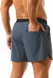 Shorts de sport pour homme de qualité supérieure, séchage rapide, pour la musculation, avec poches zippées - Product Image 4