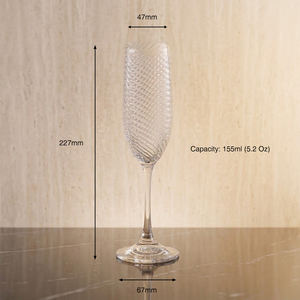 [Holar] Vasos de Champán de Plástico Irrompible con Diseño de Espiral de 5oz, Hechos en Taiwán, para Fiestas, Bodas, Brindis, Junto a la Piscina - Product Image 3