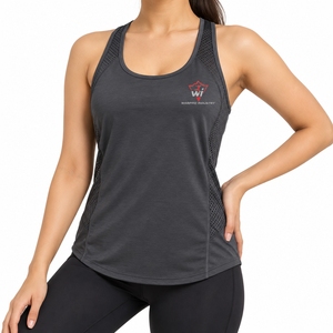 Débardeurs personnalisés pour femmes, imprimés numériquement, écologiques, avec logo sur le devant - Matière polyester et élasthanne - Product Image 4