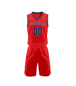 Conjunto de Uniforme de Baloncesto Sublimado Personalizado para Hombres y Jóvenes, Camisetas y Pantalones Cortos de Entrenamiento de Equipo de Tela de Malla Transpirable, Alta Calidad - Product Image 3