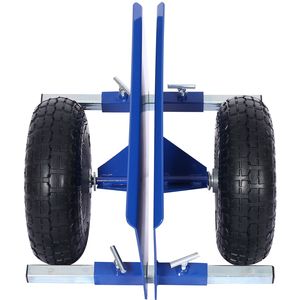Carretilla para paneles azul de 600 lb con ruedas de 10 pulgadas Ruedas Neumáticas para Mover Objetos Pesados - Product Image 2