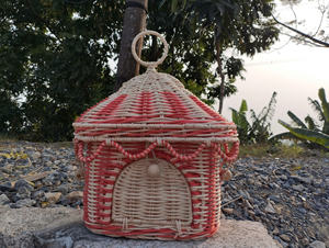 Panier en rotin de style bohème, écologique, petit, en forme de tente de cirque, pour les jouets et les vêtements des enfants, faible MOQ, vente en gros en provenance du Vietnam - Product Image 5