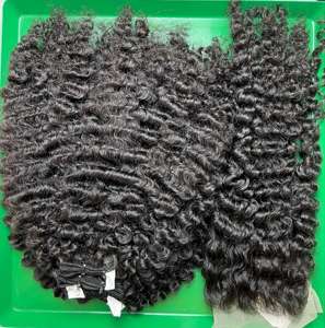 CDYHAIRVN – Vente en gros directe usine de tissages de cheveux humains bruts bouclés vietnamiens, non-Remy, à rebond naturel, boucles serrées, sans silicone, sans mélange - Product Image 5
