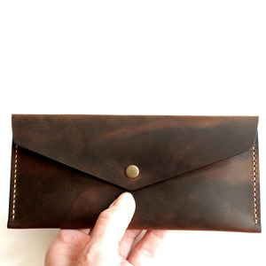 Luxury leather <b>cash</b> <b>envelope</b> with multiple <b>cash</b> compartments premium stitching durable hardware minimalist design for sale - Product Image 6