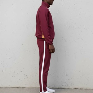 ชุดวอร์มซิปผู้ชายแบบสั่งทำพิเศษ ผ้าฝ้ายฟลีซ 100% น้ำหนักเบา สีพื้น ทรงโอเวอร์ไซส์ ไหล่ตก ชุดวอร์มซิปสำหรับผู้ชาย - Product Image 3