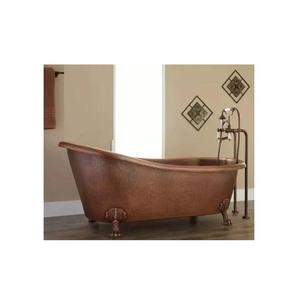 Baignoire en cuivre martelé décorative de luxe, fabriquée à la main pour les villas, les hôtels, les resorts de luxe et les intérieurs de salles de bain haut de gamme - Product Image 1