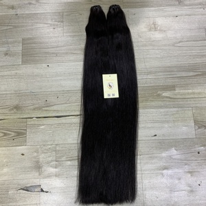 Venta al por mayor de pelo vietnamita natural liso cutículas completas alineadas extensiones de pelo de máquina extensiones de trama de pelo humano Vietnam - Product Image 4