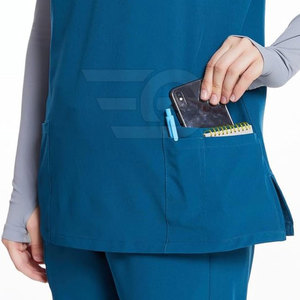 Healthcare <b>Scrubs</b> <b>Set</b> Comfortable Lightweight Professional Medical Uniform Knitted 100% Cotton <b>Scrub</b> <b>Sets</b> for Hospital Use - Product Image 6