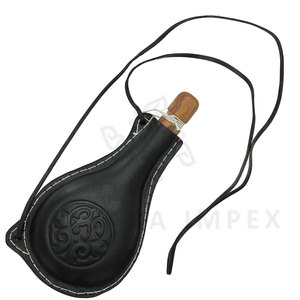 Botella de Agua de Cuero Personalizada para Caza, Cantimplora Portátil con Correa para Hombro, Venta al por Mayor para Viajes y Camping - Product Image 1