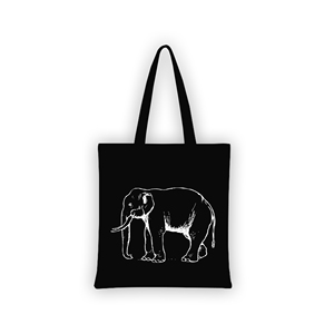 Sac fourre-tout moderne lavable avec impression personnalisée, motif zèbre blanc, sac en toile de coton 100% écologique réutilisable noir - Product Image 2
