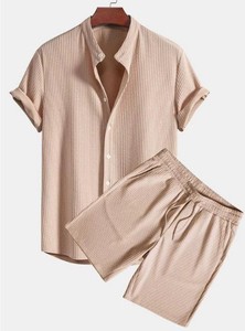 Conjunto de Ropa Exterior para Hombre, Cuello Alto, Seda de Hielo Transpirable, Verano, Logotipo Personalizado OEM, Precio de Fábrica China Bangladesh - Product Image 3