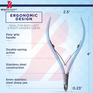 Cortacutículas Profesional de Acero Inoxidable, Tijeras para Remover Piel Muerta de Precisión, Herramientas de Manicura y Pedicura de Alta Calidad para Salón - Product Image 6