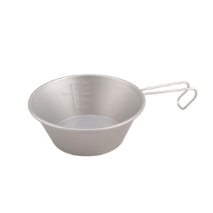PTYGRACE Titanium Sierra Cup, 150ml, 330ml, 480ml Deep, 600ml Deep, Japanese-made Camping Cookware, Stacking Cup - Product Image 2