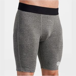 Shorts de compression pour homme gris - Coupe ajustée - Product Image 3