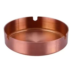 Cendrier en métal contemporain, durable, résistant au vent, pour l'extérieur et l'intérieur, accessoire de table élégant pour fumeurs - Product Image 4