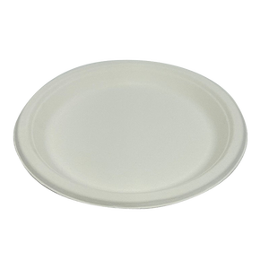 Taiwan Biodegradable Compostable 7 inch Meal Tray PFAS Free 8g,D174xH15.5mm Factory made 100% biodegradable - Product Image 1
