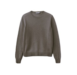 Pull en tricot à col rond pour femme, anti-boulochage, minimaliste, hiver, couleur unie, coupe classique, manches longues - Product Image 1