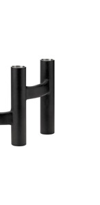 Candélabre nordique en métal noir à 3 bras, style moderne et minimaliste, porte-bougie conique en fer pour centre de table de mariage, décoration de table de luxe pour la maison - Product Image 6