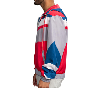 Blouson universitaire rétro pour homme, style années 80-90, léger, coupe-vent, imperméable avec fermeture éclair, grandes tailles, OEM - Product Image 3