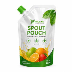 Bolsa con soporte impresa personalizada, superventa de septiembre, detergente para ropa en polvo, embalaje de plástico PET/PE, bolsa con boquilla inferior - Product Image 4