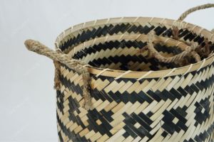 ชุดตะกร้าตกแต่ง TRIBAL COLLECTION สำหรับจัดเก็บ ตะกร้าหวายไม้ไผ่ ตกแต่งห้องนั่งเล่น กระถางต้นไม้ ตะกร้าใส่ผ้า ใช้ในบ้านทั่วไป - Product Image 6
